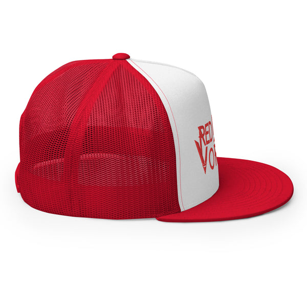 Red Devil Vortex Logo Trucker Hat