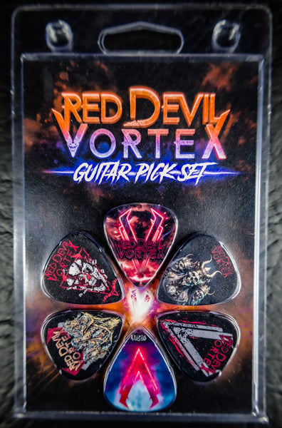 Red Devil Vortex Guitar Pick Set (6 Picks)