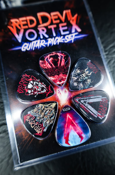 Red Devil Vortex Guitar Pick Set (6 Picks)