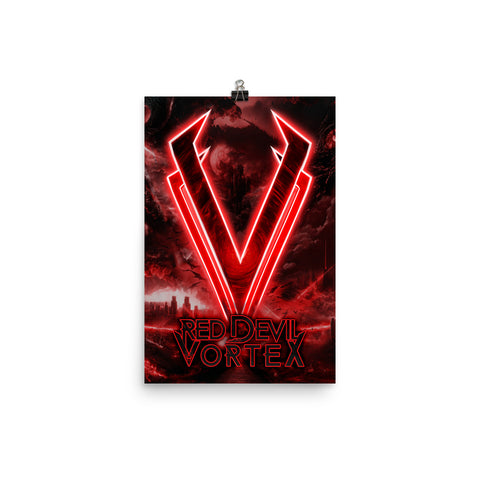"Red Devil Vortex" Album Cover Poster