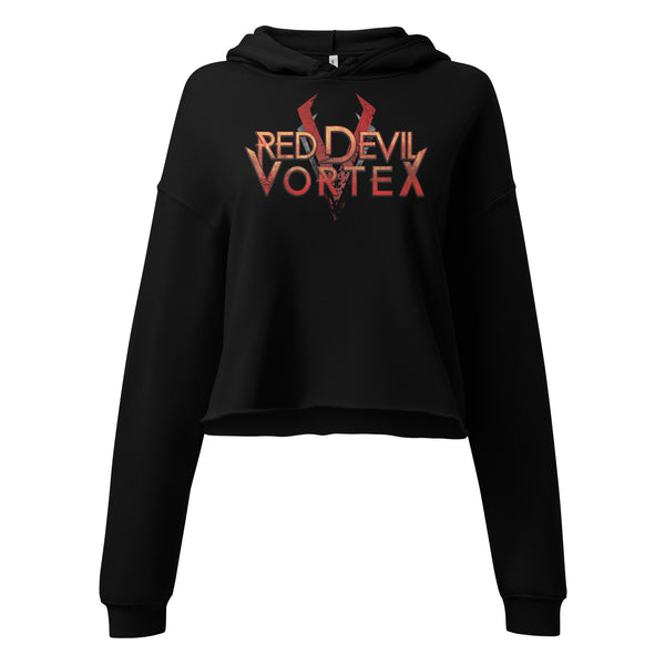 CROPPED HOODIE - Red Devil Vortex Logo